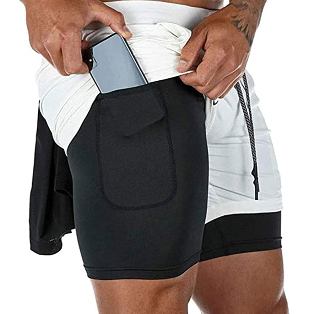 Short de Exercícios para Homens 2 em 1