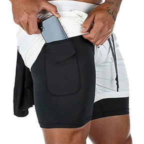 Short de Exercícios para Homens 2 em 1