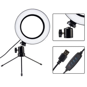 Tripé com Ring Light 15cm