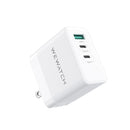 Carregador Carga Rápida 65W USB-A e USB-CCarregador Portátil Wewatch Plugue Retrátil USB Tipo C Bivolt GaN