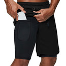 Short de Exercícios para Homens 2 em 1