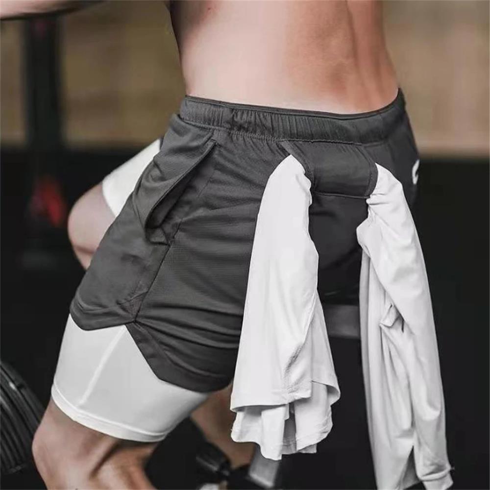 Short de Exercícios para Homens 2 em 1