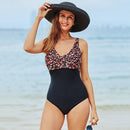 Maiô de Banho Estampado com Decote em V