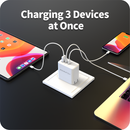 Carregador Carga Rápida 65W USB-A e USB-CCarregador Portátil Wewatch Plugue Retrátil USB Tipo C Bivolt GaN