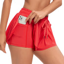 Short Feminino Esportivo Fitness com Bolso Interno