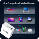 Carregador Carga Rápida 65W USB-A e USB-CCarregador Portátil Wewatch Plugue Retrátil USB Tipo C Bivolt GaN