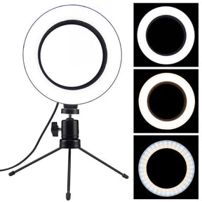 Tripé com Ring Light 15cm