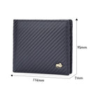 Carteira Bison Denim Bifold Couro Legítimo Original Carbon