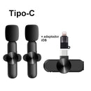 Microfone de Lapela Sem Fio para YouTuber