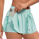 Short Feminino Esportivo Fitness com Bolso Interno