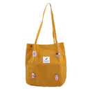 Bolsa de Ombro Aveludada Casual Feminina