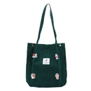 Bolsa de Ombro Aveludada Casual Feminina