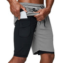 Short de Exercícios para Homens 2 em 1