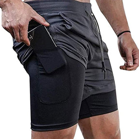 Short de Exercícios para Homens 2 em 1