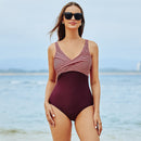 Maiô de Banho Estampado com Decote em V