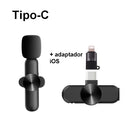 Microfone de Lapela Sem Fio para YouTuber