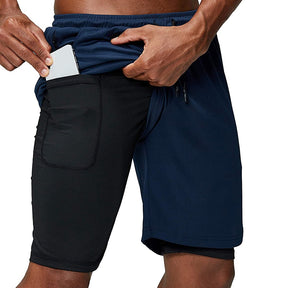Short de Exercícios para Homens 2 em 1