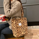 Bolsa de Ombro Aveludada Casual Feminina