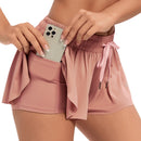 Short Feminino Esportivo Fitness com Bolso Interno