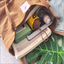 Bolsa de Ombro Aveludada Casual Feminina