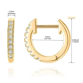 Brincos Femininos Banhados a Prata 925 com Zircônia
