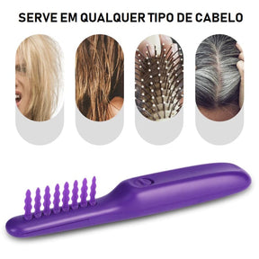 Escova de Cabelo Elétrica Desembaraçante. Serve em qualquer tipo de cabelo.