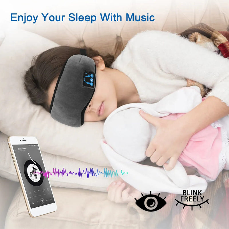 Máscara Para Dormir Com Fones De Ouvido Bluetooth Embutidos
