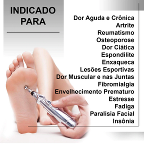 Indicação de uso da caneta de acupuntura
