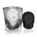 Molde de Silicone para Gelo Kit de Formas Caveira 3D White Skull