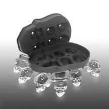 Molde de Silicone para Gelo Kit de Formas Caveira 3D White Skull