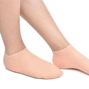 Meia de Silicone para Hidratar os Pés Calcanhar Anti Rachadura
