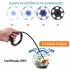 Recursos da Câmera Sonda Flex Endoscope