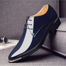 Sapato Social Masculino Bico Fino Verniz